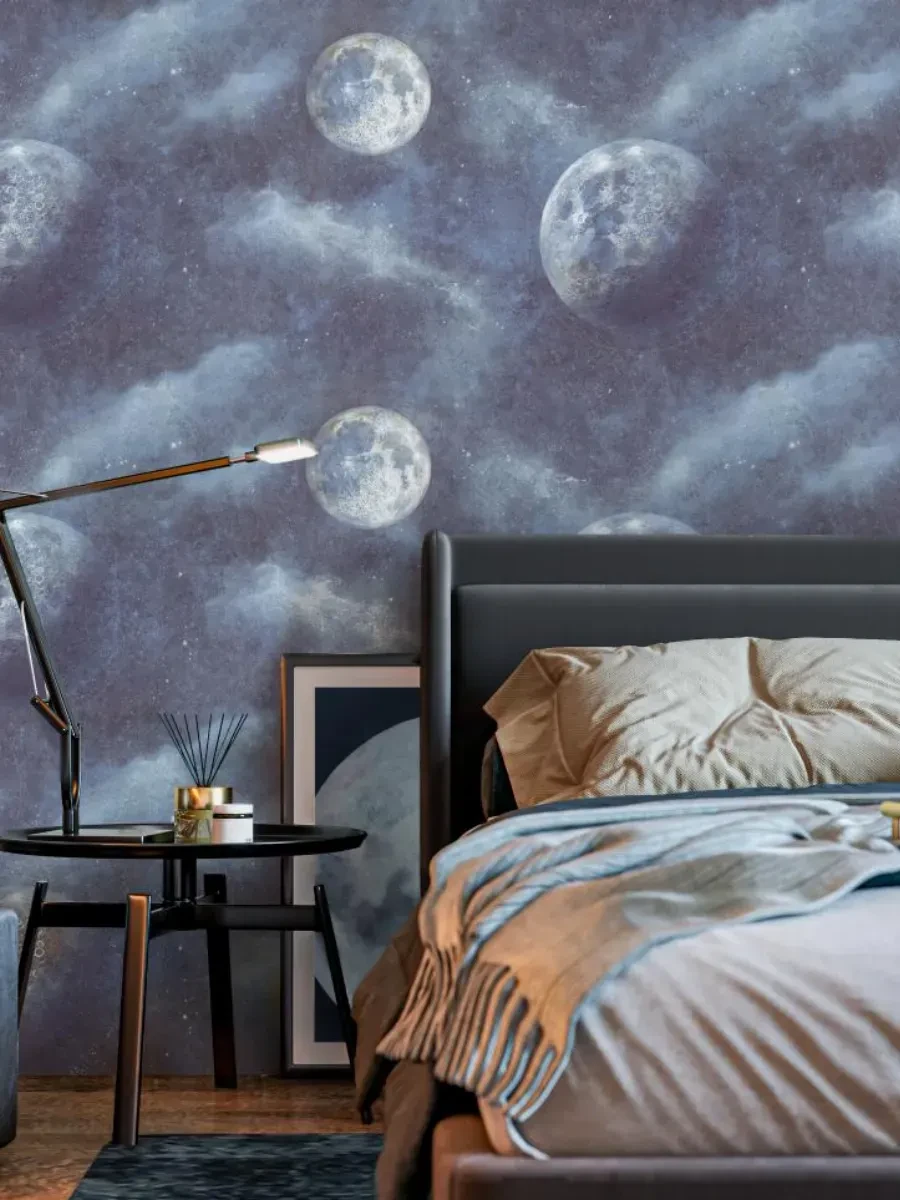 Обои флизелиновые Moon & Clouds
